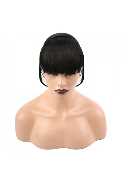 Handmade düz taçlı koyu kahve kahkül tak cık ürünler yıkanabilir ısıya dayanıklı