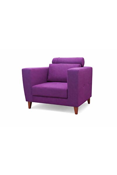 Ze10 Design Soft Town Tekli Koltuk Berjer Mor