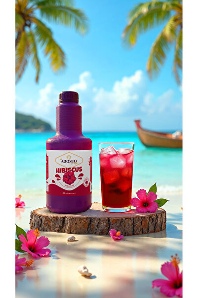 AGOSTO Hibiskus Baz 4x2.5 kg (1 Adet Pompa Hediye)