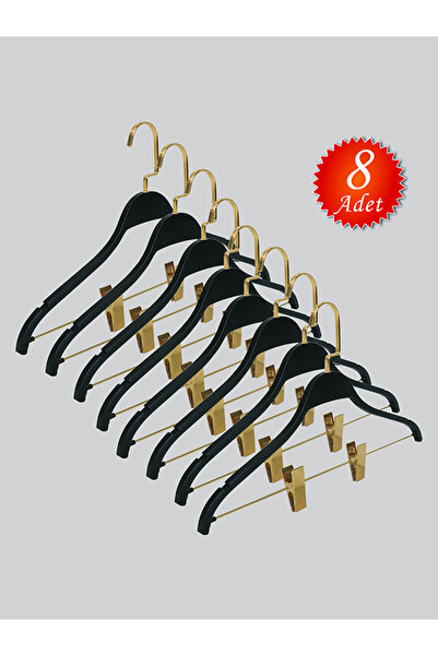 NYN Дерев'яні нікелеві гачки з застібками для блуз і спідниць, чорного кольор...