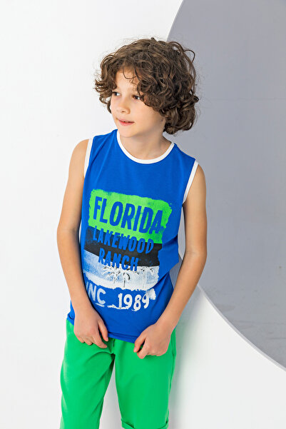incity Boy's Printed Zero Sleeve T-Shirt-New Season