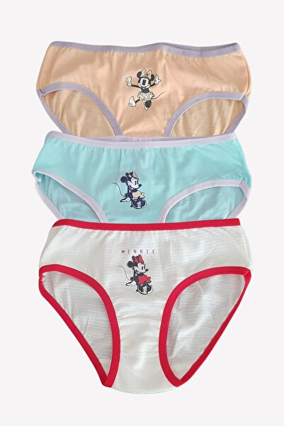 Ugly Duck Set de trei slipuri pentru fete, licențiat Minnie Mouse bumbac 100%