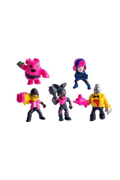 BRAWL STARS Set of 5 Figurine, 7 cm