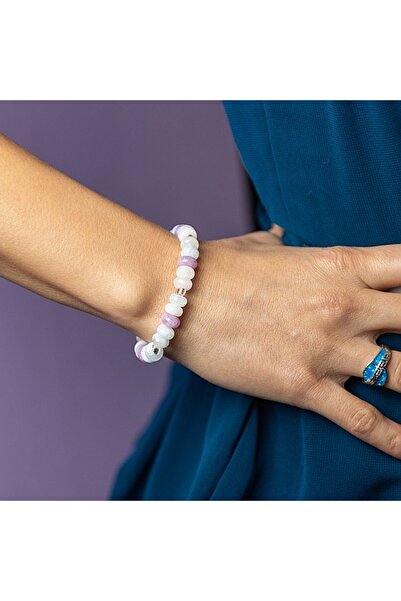 Ezera Brățară cu cristale de morganit pentru femei șiite