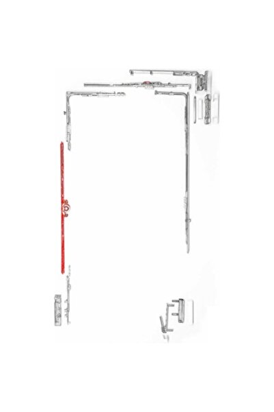 Vorne PVC Çift Açılım Tk. En-Boy (600-850) x (900-1400) 13 Aks