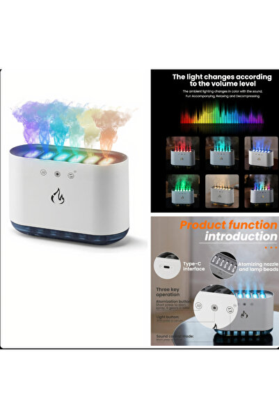 ewenta 900ml Air Humidifier, 7-Color Aromatherapy Diffuser with Sound Adaptat...