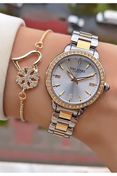Tom Jones Original Brand - Yellow Silver Color - 2 Year Warranty Women's Wris...