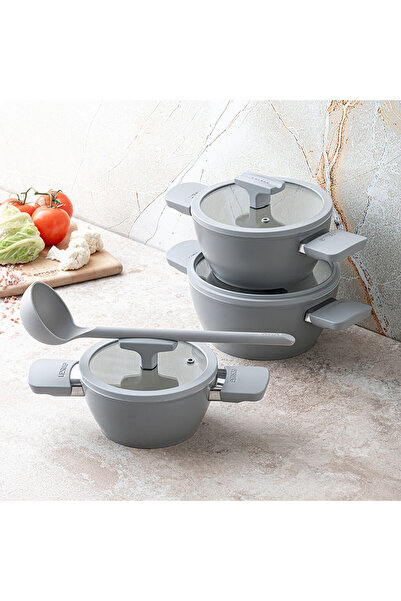 Emsan Swiss Crystal RS 6 Parça Midi Tencere Seti