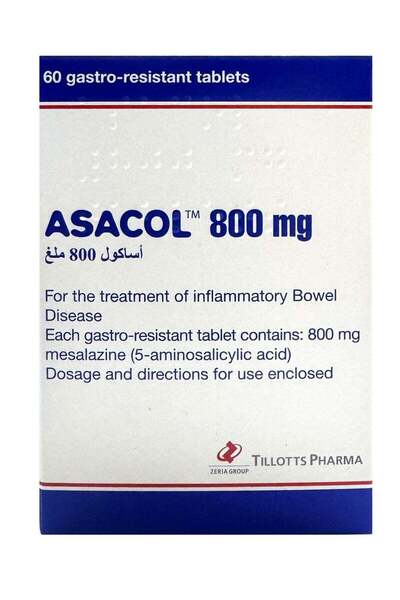 Asacol 800mg 60 Gastro Resistant Tablets