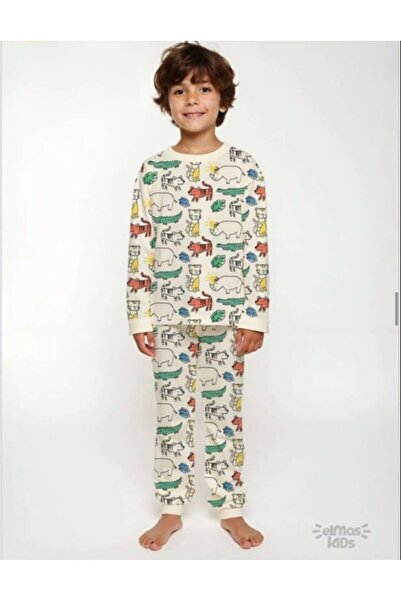 elmas kids Boy's 100% Cotton Pajama Set