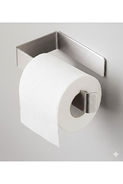 UG Home Stainless Steel Chrome Adhesive Toilet Paper Holder Wc Paper Holder H...