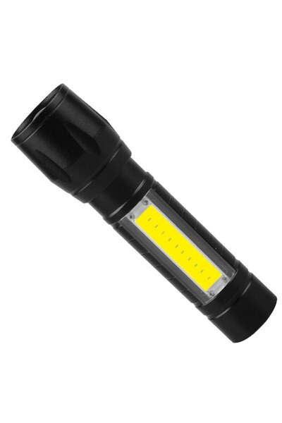 YULMI Lanterna LED,3 trepte lumina,LED Lateral,USB,Zoom IN/Zoom OUT,semnaliza...
