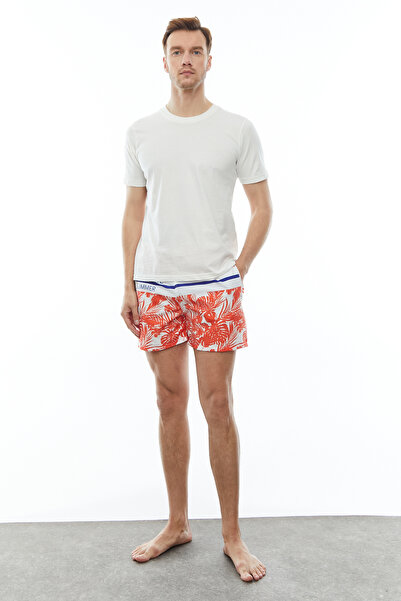 PAULMARK Pantaloni scurți de baie cu model pentru bărbați