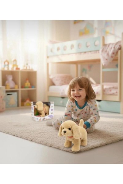Hepsilazım Peluş Oyuncak Köpek Kumandalı Pilli Kuyruk Sallayan Sesli Haraketli
