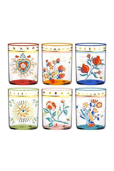 Baci Milano Mamma Mia Set of 6 Glasses Glass 370 ml