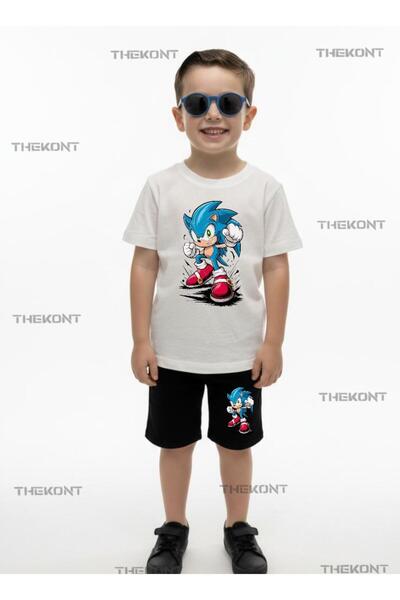 THEKONT ΠΑΙΔΙΚΟ ΣΕΤ ΣΟΡΤΣ-ΜΠΛΟΥΖΑΚΙ ΜΕ ΣΤΑΜΠΑ ΜΠΛΕ ΧΑΡΑΚΤΗΡΕΣ