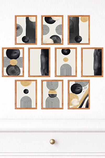 UNT Set de pictură murală modernă cu aspect de cadru din 10 piese – 15x20 cm ...