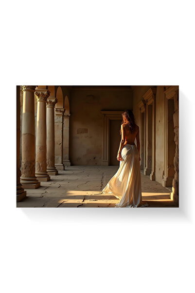 Printees Tablou - Lângă coloane - Canvas pe șasiu