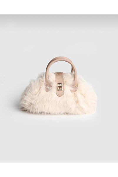 Swaggo collections Women's Plush Fur Mini Hand and Shoulder Bag
