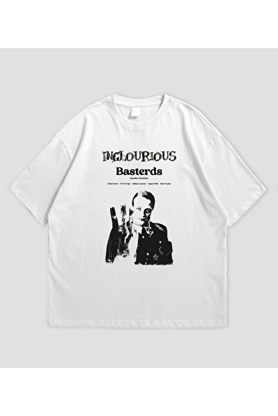 SVART WEAR Inglorious Basters cu imprimeu supradimensionat Unisex tricou