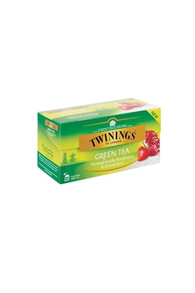 Twinings Ceai verde cu rodie, zmeura si capsuni 25 plicuri