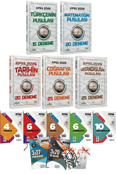 CBA Akademi 2026 KPSS GYGK 5li Pusula Deneme Seti (Tarihin Pusulası) ve 7li B...