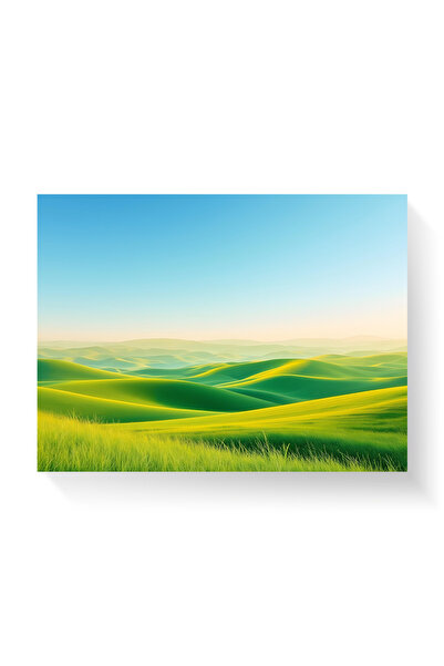 Printees Tablou - Întinderi înverzite - Canvas pe șasiu