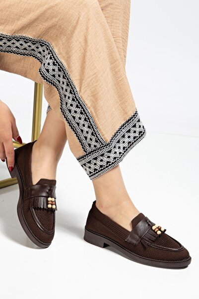 ANSE Loafer Knitwear Tassel Detailed Shoes