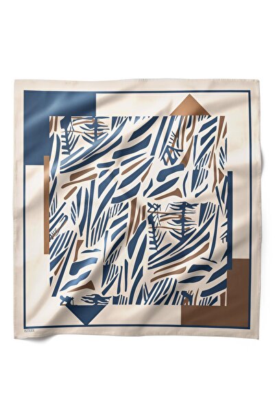 HAWWA وشاح باندانا بنمط هندسي هادئ