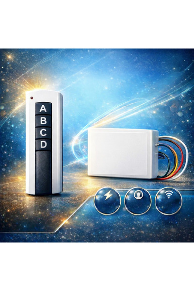 kialed Dörtlü Siyah Avize Kumandası 4 Kanal Uzaktan Kontrol FL-2116