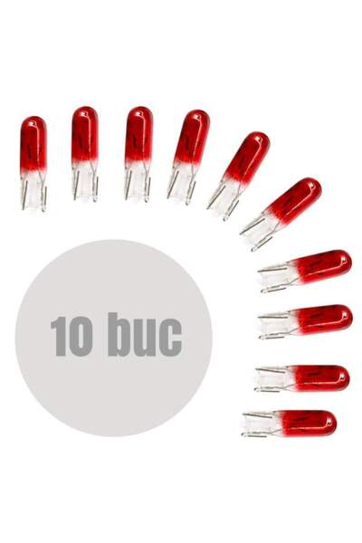 CarGuard Bec pentru bord T5 12V 2W - set de 10 -