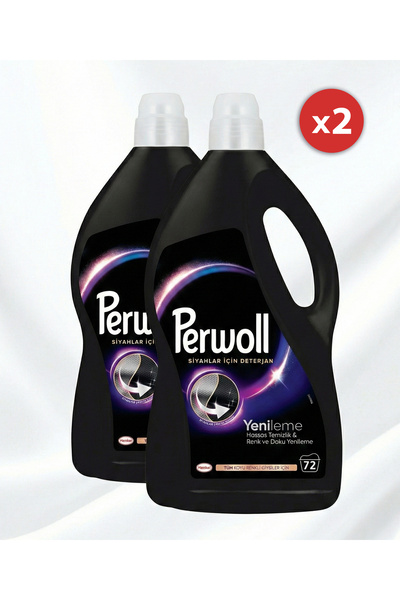 Perwoll Detergent lichid pentru haine negre - 72 spălări - 2 x 3,96 L