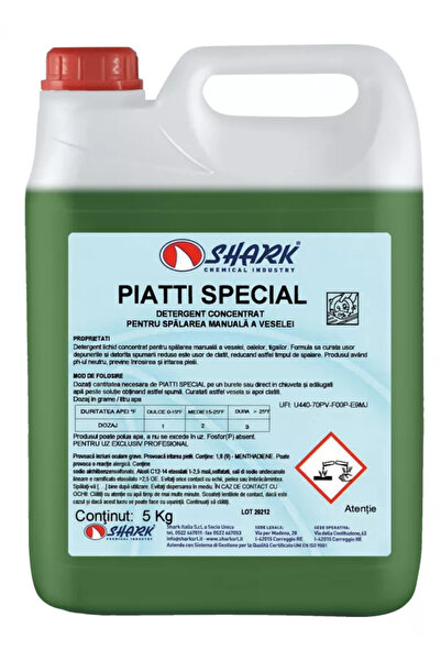 Shark PIATTI SPECIAL 5 KG DETERGENT CONCENTRAT PENTRU SPALAREA MANUALA A VESELEI