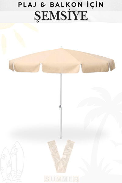 Penthouse Bükülebilen Plaj Bahçe Balkon Şemsiyesi İnce Branda Kumaş - 2 Metre...
