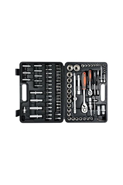 Sthor Socket Set 94 Pieces Square Drive 1/4" and 1/2"