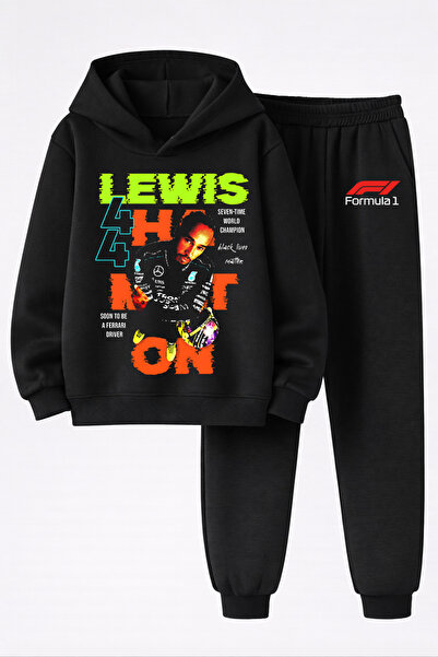 MAGORS Lewis Hamilton Printed 3-Yarn Quality Sweatshirt and Trackpants Kids' ...