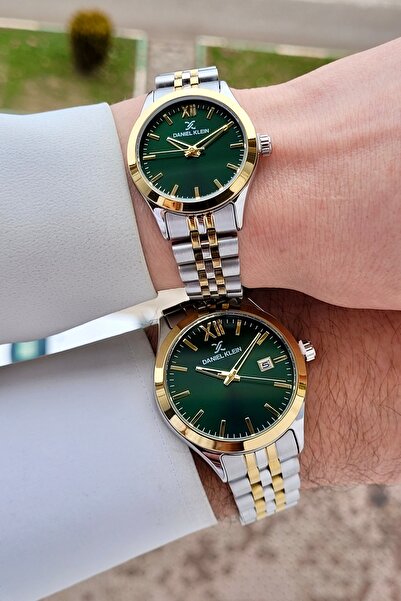 Daniel Klein Kadranı Yeşil Kordonu Silver Sarı Renk 24 Ay Garantili Sevgili Ç...