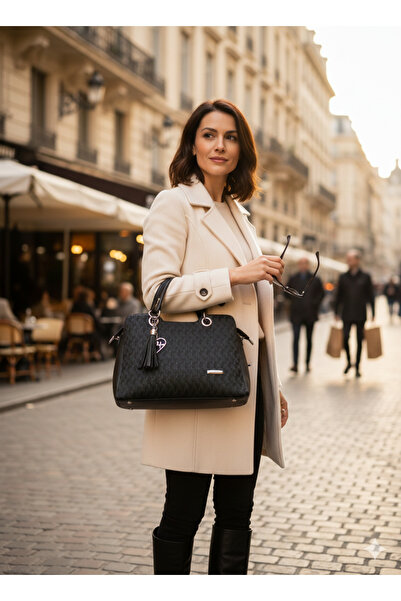 candaşlar siyah m lazerli günlük çanta