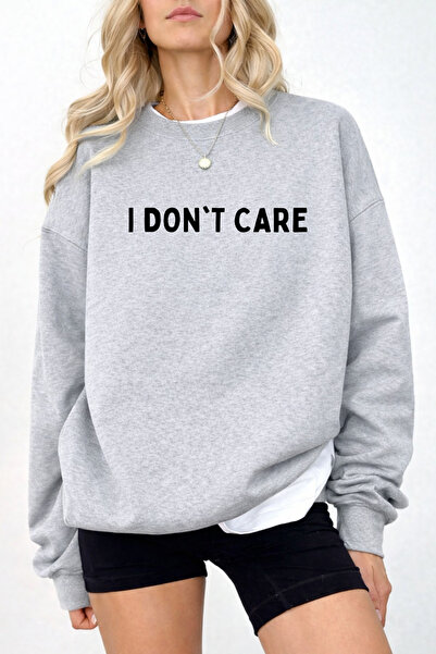 Pink Sky Ουνισέξ oversized Βαμβακερό με τύπωμα Φούτερ ΔΕΝ ΜΕ ΑΡΕΣΕΙ