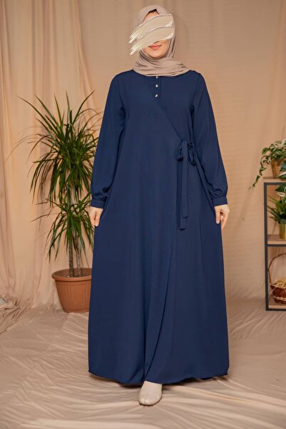 Nissra Ankanoor Half-Pleated Side-Tie Wrap Dress Anka265122