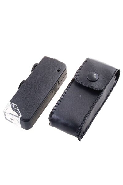 Skygo Mini 60X 100X Zoom Lens Focus Jewelry Led Pocket Microscope Magnifier