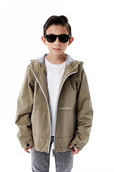Benittokids Boy's Hooded Transitional Raincoat 51366