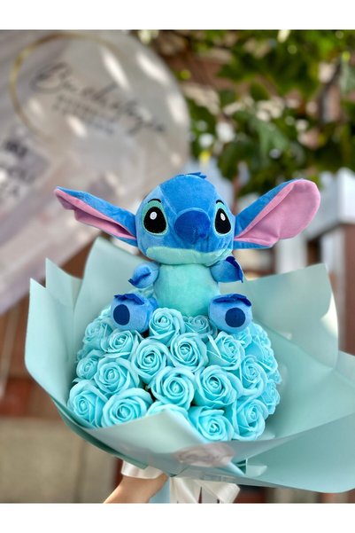 Buchetezie Buchet Cadou Femei Stitch cu Trandafiri de Sapun