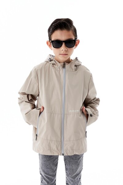 Benittokids Boy's Hooded Transitional Raincoat 51366