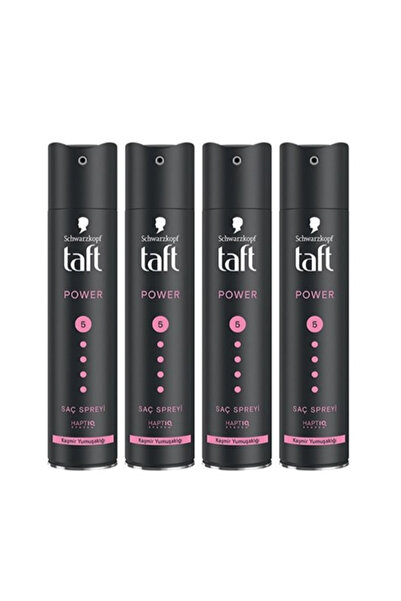 Taft , Power Kaşmir, Saç Spreyi - 250 ml X 4 Adet