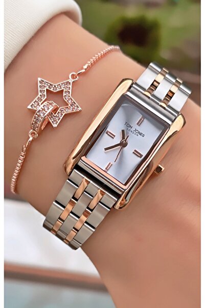 Tom Jones Brand Original - Rose Silver Color - 2 Year Warranty Women's Wristw...