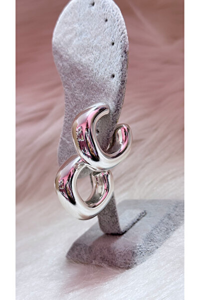 iky aksesuar Xuping Steel Silver Earrings