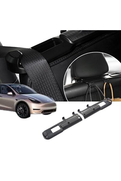 TESLA Model Y / Model 3 Rear Seat Safety Belt Holder and Hanging Device - Set...
