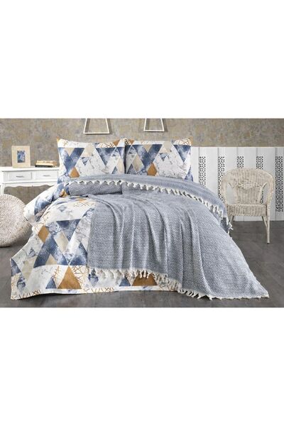 Elvira Home Collection Eh Angel 100% Cotton Double Pique Bed Sheet Set