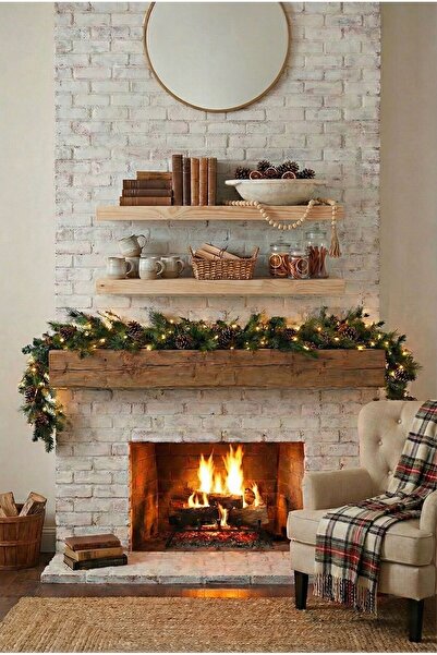 Artistic Wood Ahşap çam 2'li Kitaplık Duvar Rafı Banyo Mutfak düzenleyici 75 ...